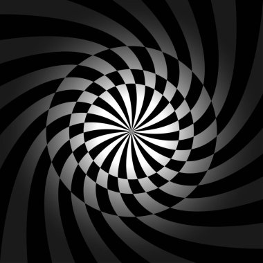 Soyut spiral desen. Geometrik vektör çizimi.