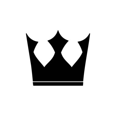 Taç simgesi beyaz arka plan üzerinde