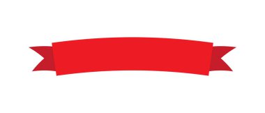 kırmızı kurdele beyaz arkaplanda izole edildi