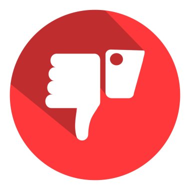 başparmak aşağı vektör simgesi