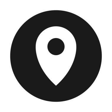 Pin, konum, işaret simgesi. vektör illüstrasyonu