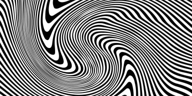 Kavisli çizgileri olan soyut bir arkaplan. Dalgalı geometrik tasarım. 3d illüstrasyon