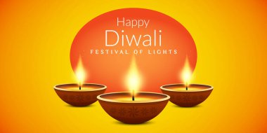 Mutlu diwali festivali için arka plan çizimi