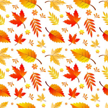 Akçaağaç deseni bırakır. vektör arkaplanı.