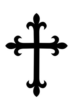 Bir çapraz simgenin vektör illüstrasyonu