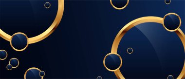 Altın halkalı vektör arkaplanı