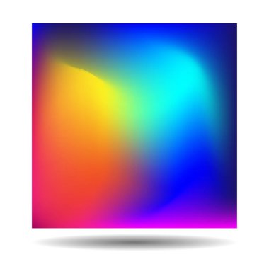 Yayılım efektli soyut renkli vektör çizimi