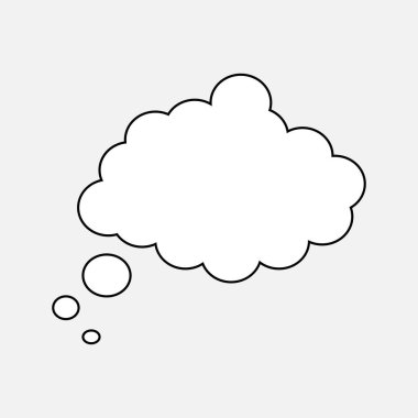 Bulut simgesinin vektör illüstrasyonu