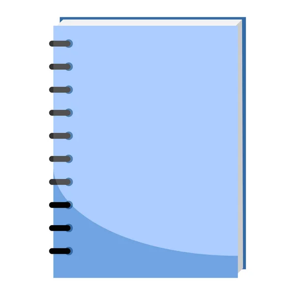 Caderno Escolar Ícone Vetor Notepad Isolado — Vetor de Stock
