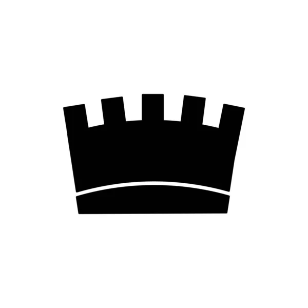 Значок Короны Белом Фоне — стоковый вектор