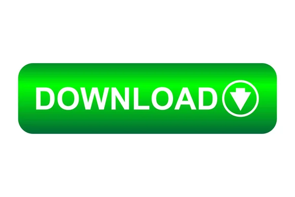 Web Green Download Button Arrow — Stockový vektor