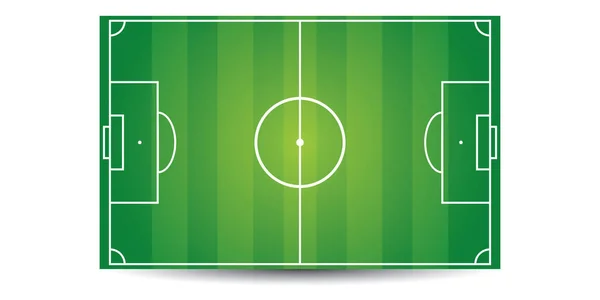 Icono Del Campo Fútbol Verde Aislado Sobre Fondo Blanco Concepto — Archivo Imágenes Vectoriales