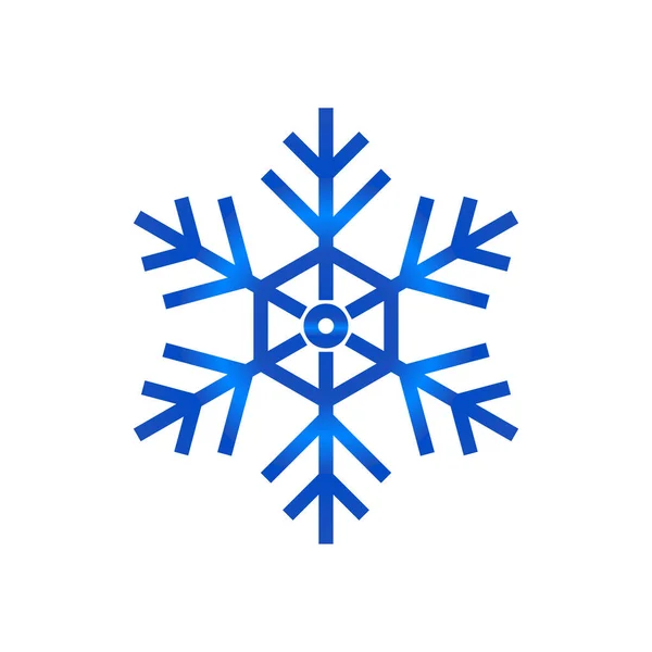 Copo Nieve Azul Aislado Sobre Fondo Blanco — Vector de stock