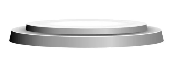 Rond Podium Scène Vecteur Isolé Sur Fond Blanc — Image vectorielle