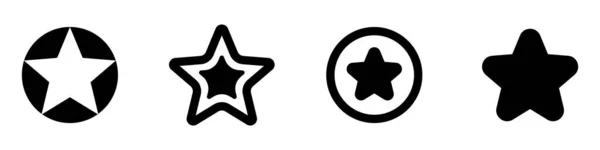 Icono Estrellas Ilustración Vectorial — Vector de stock