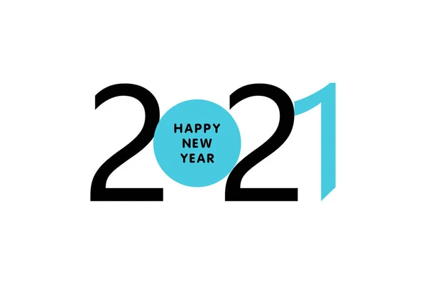 Šťastný Nový Rok 2021 Karty Pozadí — Stockový vektor