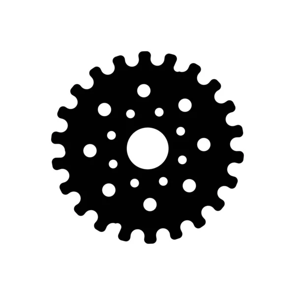 Cog Wheel Vector Logo Design Gear Concept Emblem Isolated White — Stock Vector