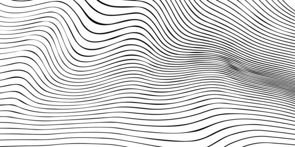 Kavisli çizgileri olan soyut bir arkaplan. Dalgalı geometrik tasarım. 3d illüstrasyon