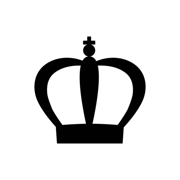 白い背景の上の王冠アイコン — ストックベクタ