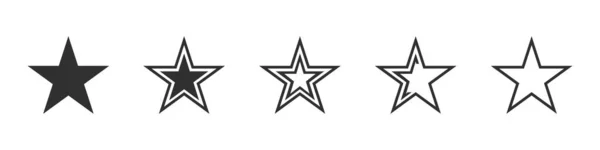 Иконка Звезды Векторная Иллюстрация — стоковый вектор
