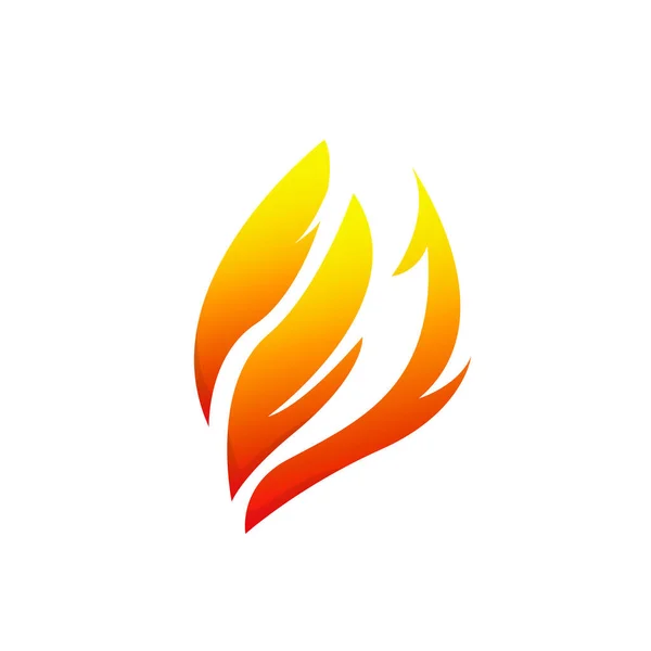 Flamme Logo Design Vektor Vorlage — Stockvektor