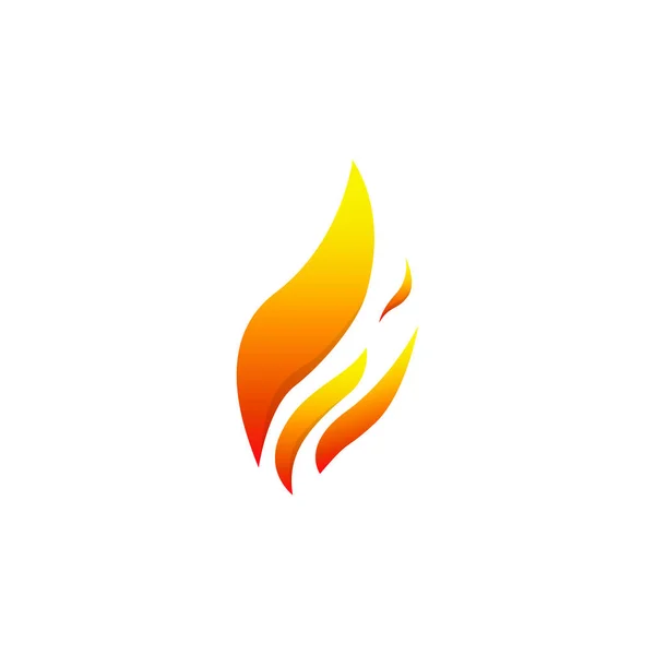 Flamme Logo Design Vektor Vorlage — Stockvektor