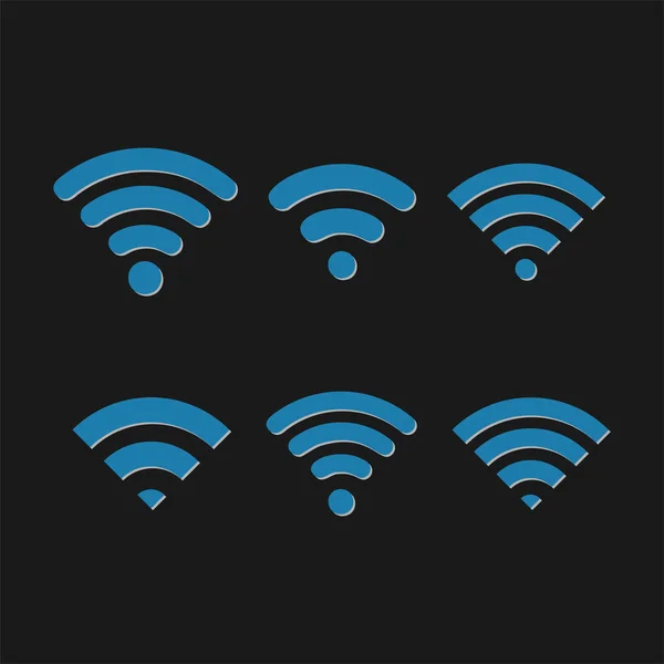 Wlan Signalsymbole Vektorillustration — Stockvektor