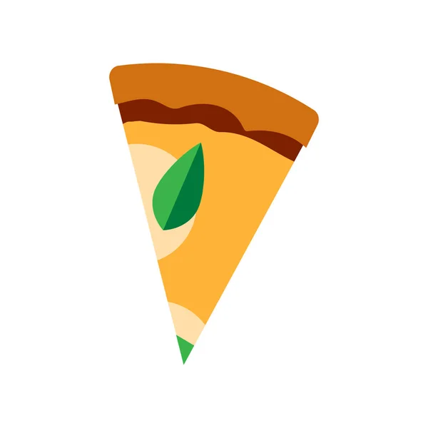 Pedazo Historieta Pizza Deliciosa — Vector de stock