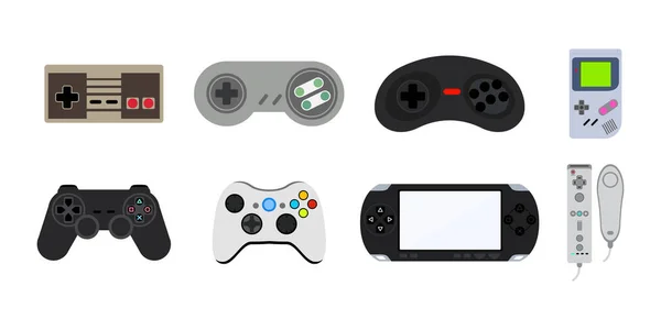 Jeu Gamepads Vectoriel Illustration Design — Image vectorielle