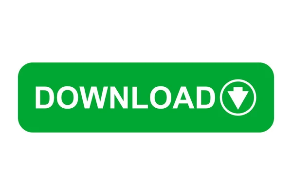 Web Green Download Button Arrow — Vector de stock