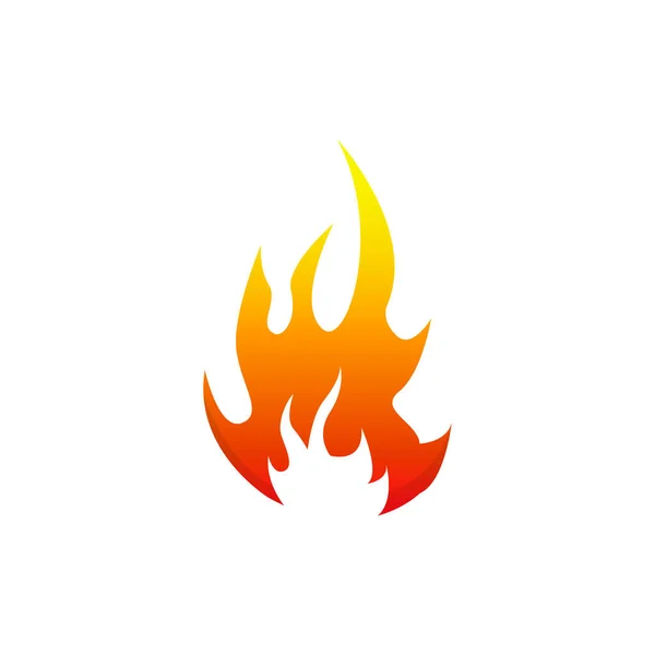 Flamme Logo Design Vektor Vorlage — Stockvektor