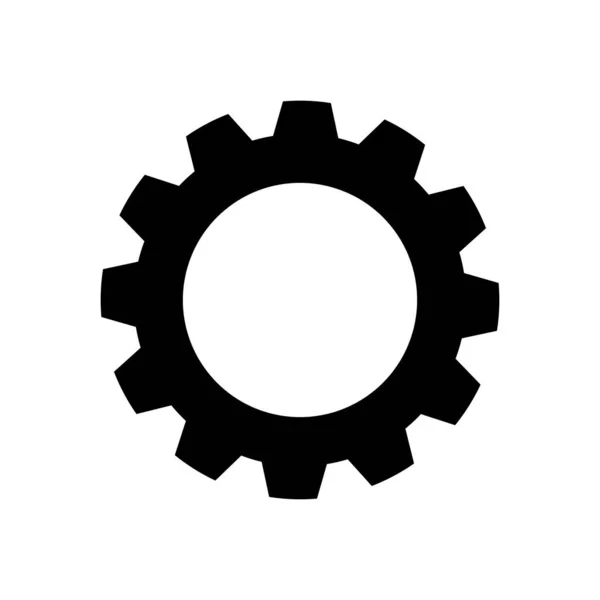 Cog Hjul Vektor Logotyp Design Redskap Koncept Emblem Isolerad Vit — Stock vektor