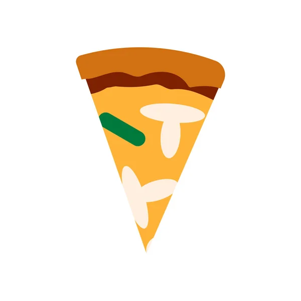 Illustration Vectorielle Tranche Pizza Design — Image vectorielle