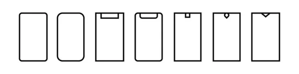 아이콘 형태의 스마트폰 — 스톡 벡터