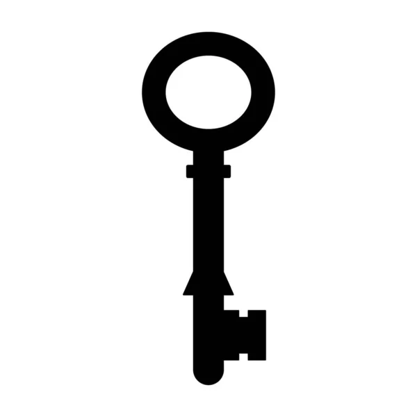 Key Icon Vector Illustration White Background — Διανυσματικό Αρχείο