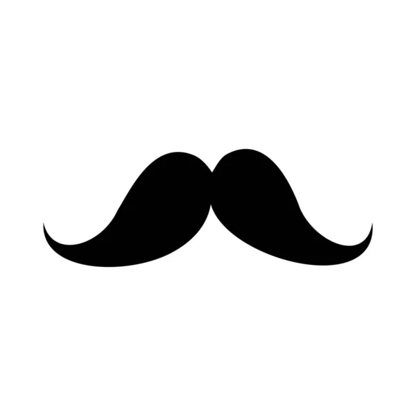 Ilustración Del Icono Del Bigote Dibujado Mano Vector Sobre Fondo — Archivo Imágenes Vectoriales