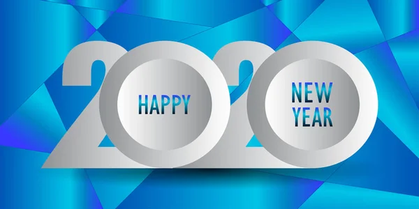 Ευτυχισμένο Νέο Έτος 2020 Φόντο Κάρτα — Διανυσματικό Αρχείο