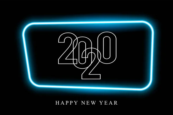 Щасливий Новий Рік 2020 Картковий Фон — стоковий вектор