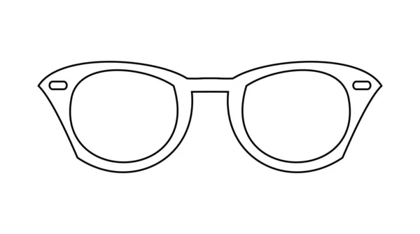 Gafas Sol Vector Icono Ilustración Aislado Sobre Fondo Blanco — Archivo Imágenes Vectoriales