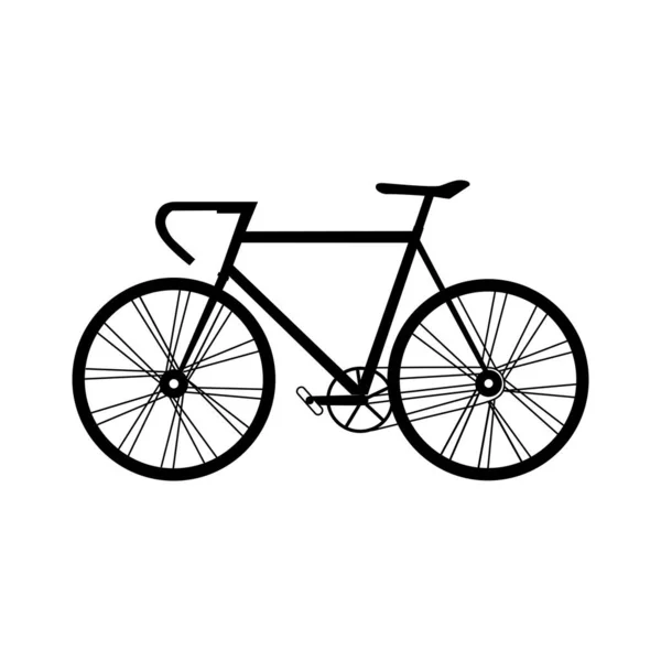 Illustrazione Disegnata Mano Della Bicicletta Sfondo Bianco — Vettoriale Stock