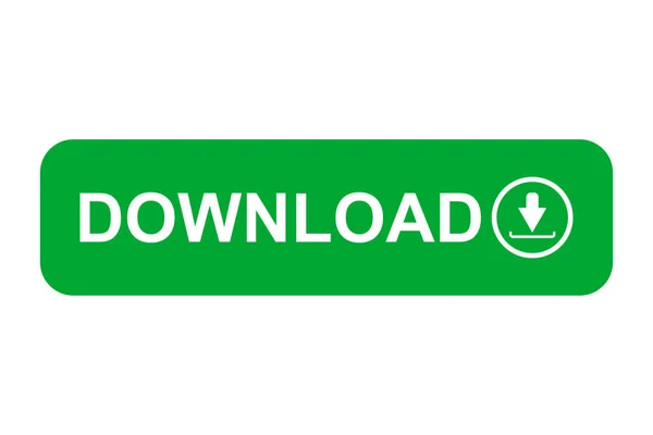 Web Green Download Button Arrow — Stockový vektor