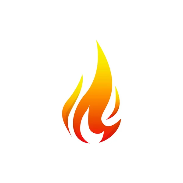 Flamme Logo Design Vektor Vorlage — Stockvektor