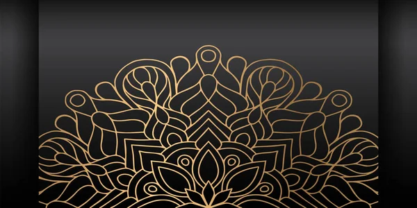 Magnifique Mandala Ornemental Luxe Fond Conception — Image vectorielle