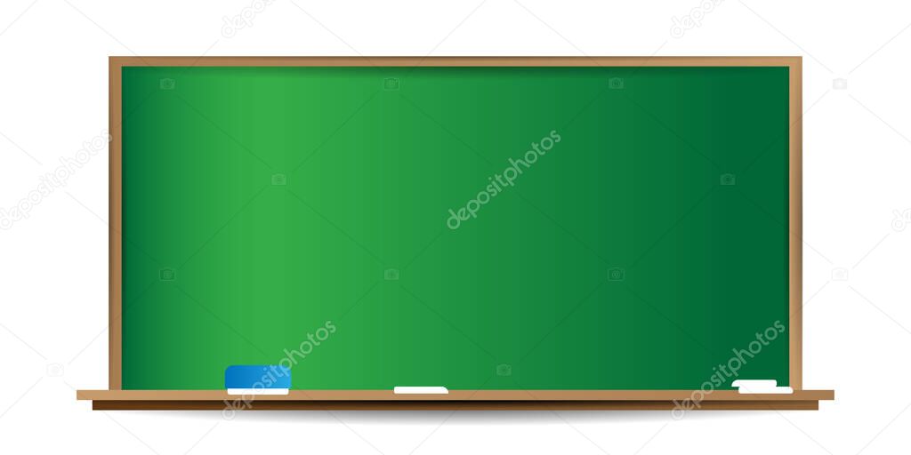 vector illustration of a school blackboard