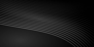 Dalga çizgileri olan siyah bir arkaplan. Modern koyu soyut doku.