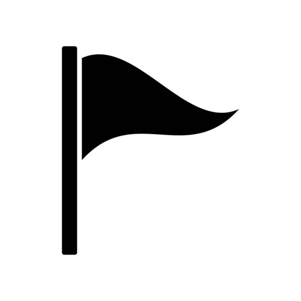 Icono Bandera Negra Icono Vectorial Moderno Aislado Sobre Fondo Blanco — Vector de stock