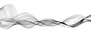 soyut dalga çizgileri modern vektör arkaplanı