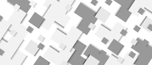 Pola Bentuk Geometris Dengan Bayangan Latar Belakang Vektor Abstrak Putih - Stok Vektor