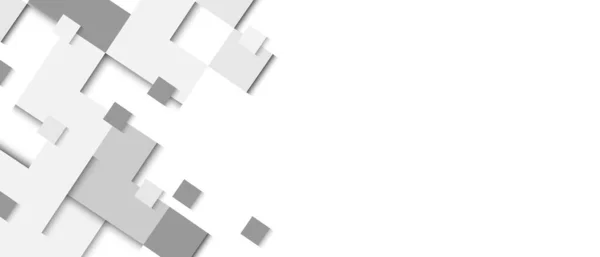 Geometrisches Formmuster Mit Schatten Moderne Weiße Abstrakte Vektor Hintergrund — Stockvektor