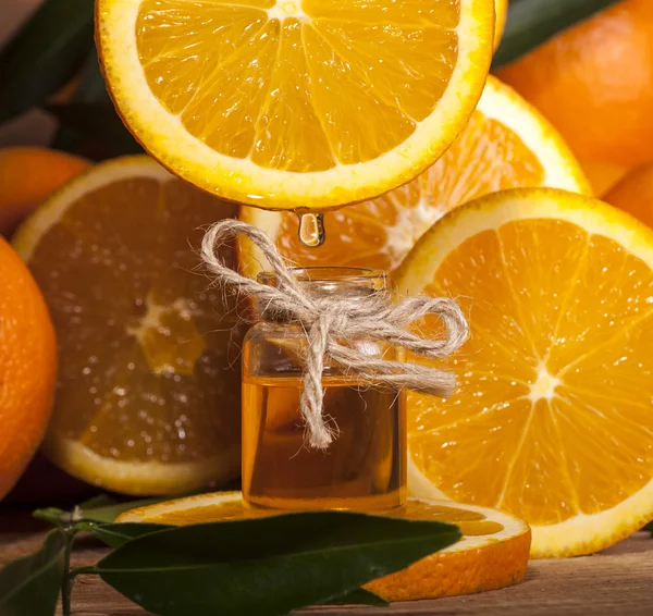 Orange Essential Oil — Stock Photo, Image